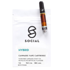 Social - Honey Oil Cartridge (1ML) - Hybrid