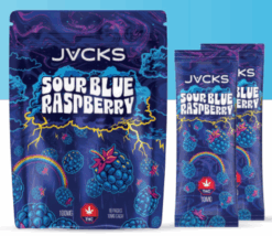 JACKS THC Powder Drink Mix - Sour Blue Raspberry 500mg