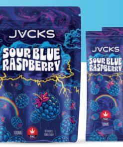 JACKS THC Powder Drink Mix - Sour Blue Raspberry 100mg