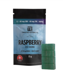 Twisted Extracts - Jelly Bombs 80mg - 1:1 Blue Raspberry (Indica)
