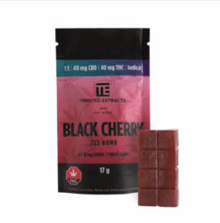 Twisted Extracts - Jelly Bombs 80mg - 1:1 Black Cherry (Indica)