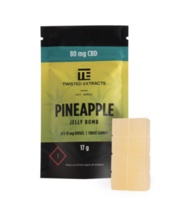 Twisted Extracts - Jelly Bombs 80mg - Pineapple (CBD)