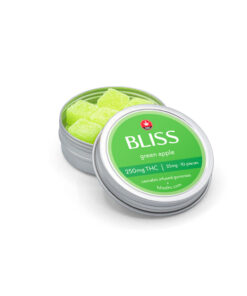 Alternative view of Bliss - THC Gummies (250mg) - Green Apple