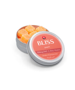 Alternative view of Bliss - THC Gummies (250mg) - Peach