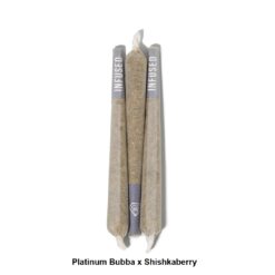Alternative view of Diamond Pre-Rolls - HTFSE - Platinum Bubba x Shishkaberry (3 x 1g)