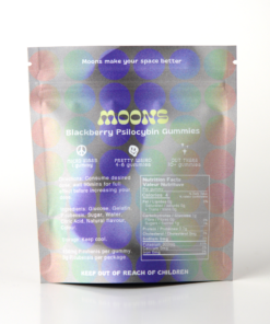 Alternative view of MOONS Psilocybin Gummies - Blackberry