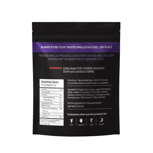 Twisted Extracts - Singles 1200mg - Blueberry (Indica) - Image 2