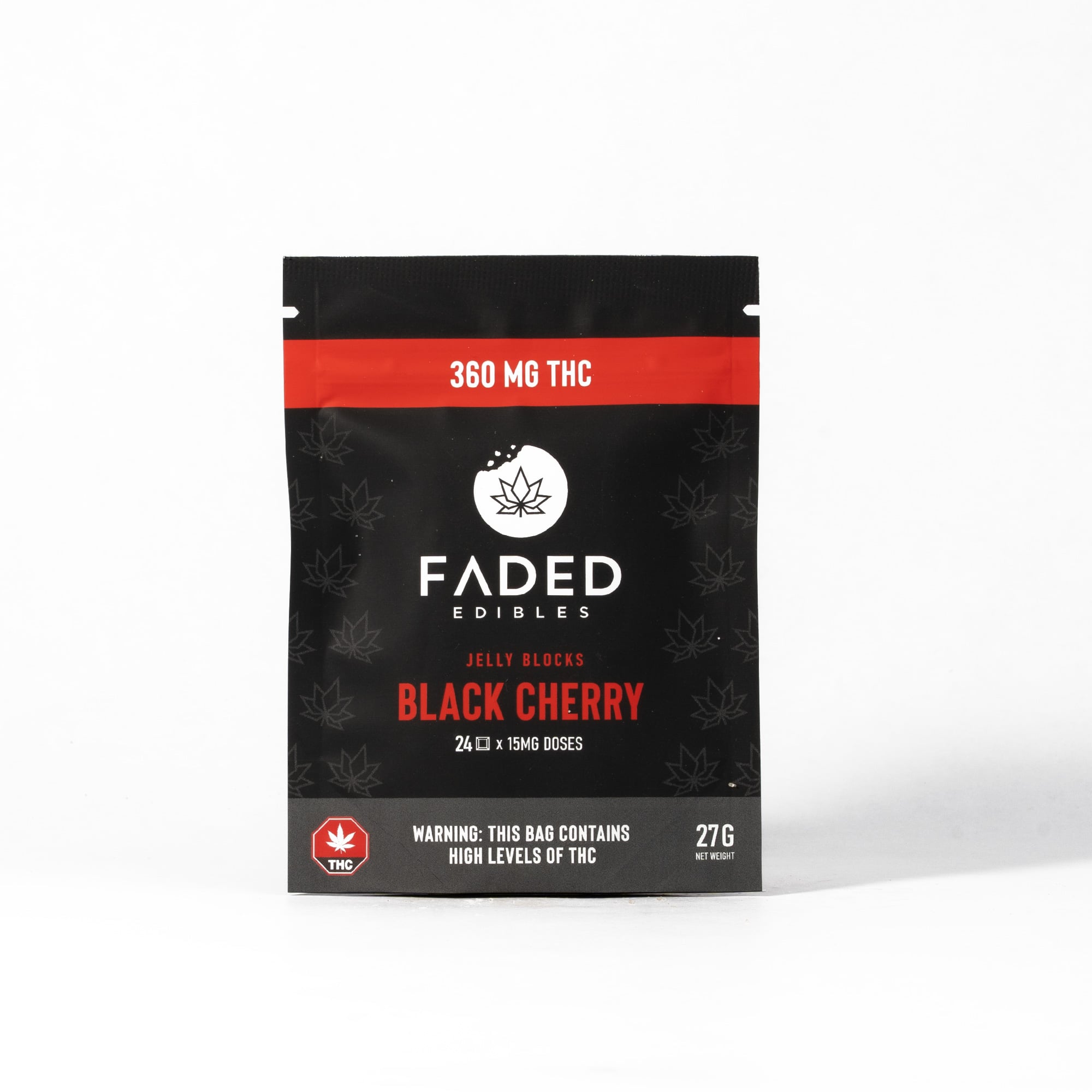 Faded Jelly Blocks - Black Cherry (360mg) - Image 2