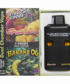 Alternative view of Straight Goods 6g Dual Chamber Vape – Peach Mango + Banana OG