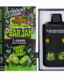 Alternative view of Straight Goods 6g Dual Chamber Vape – Pear Jam + Sweet Kiwi Sorbet