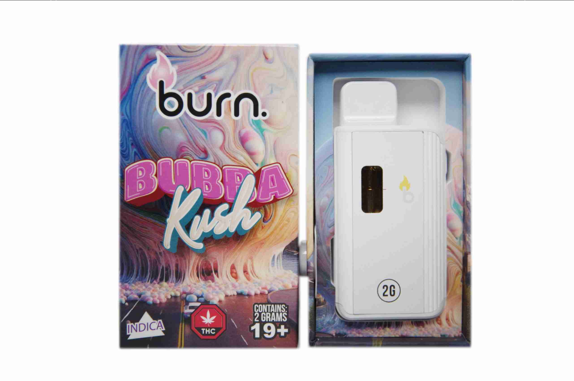 Burn Disposable Vape (2g) - Bubba Kush (Hybrid)