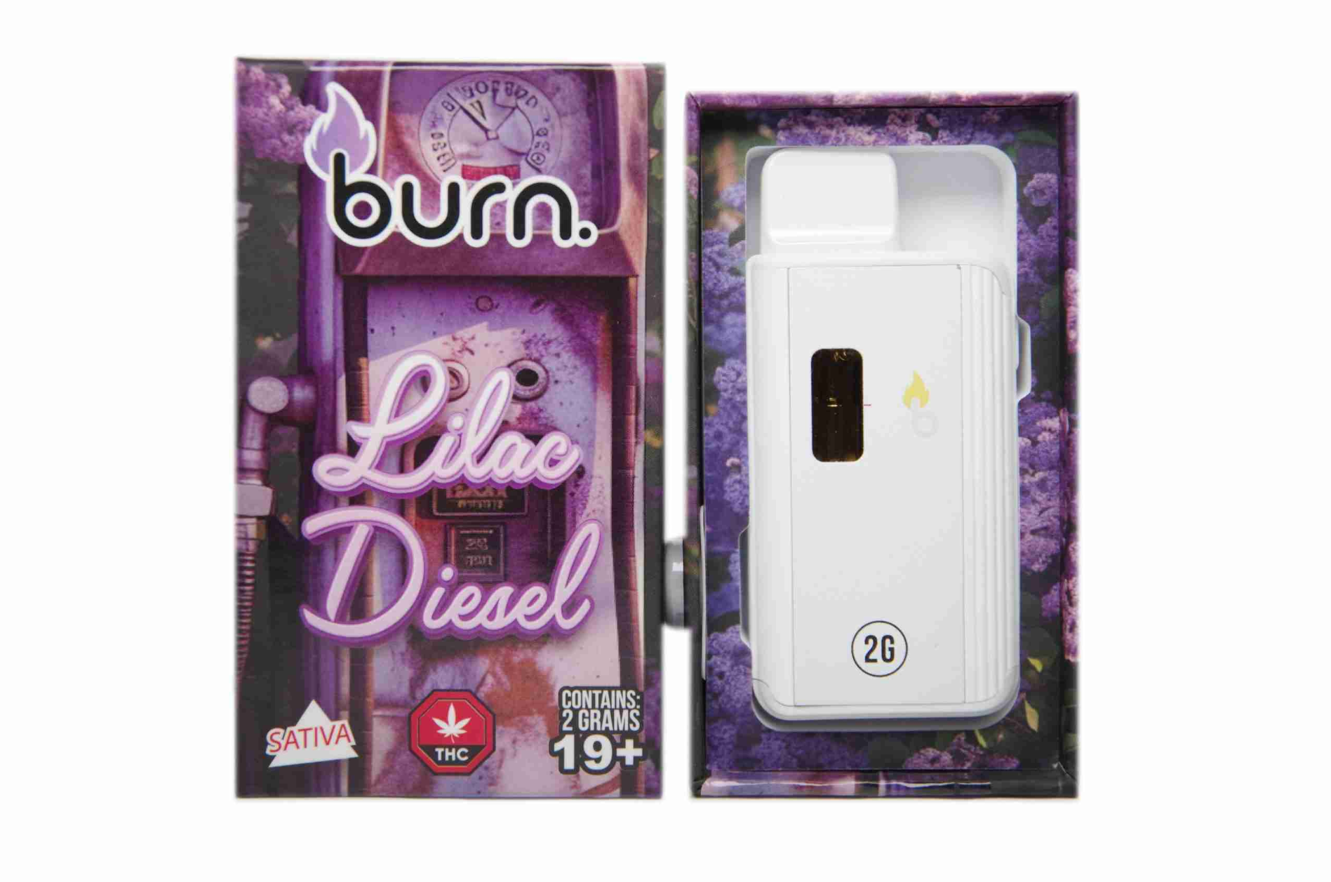 Burn Disposable Vape (2g) - Lilac Diesel (Sativa)