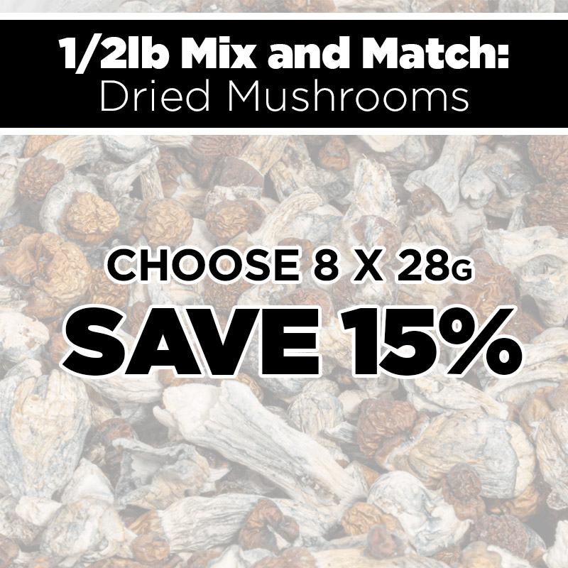1/2lb Mix and Match Dried Mushrooms