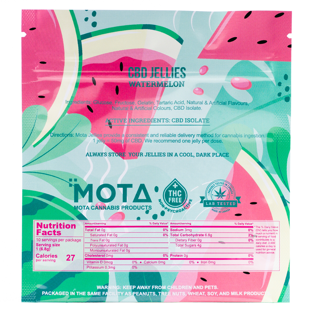 Mota - CBD Watermelon Jellies 500mg - Image 2